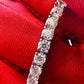 Moissanite Diamond White Gold Bracelet, Silver Tennis Bracelet Belovvie