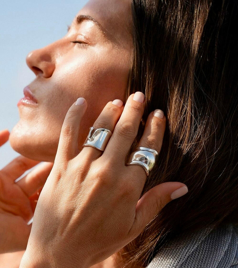 Silver Split Ring, Peretti Bone Ring